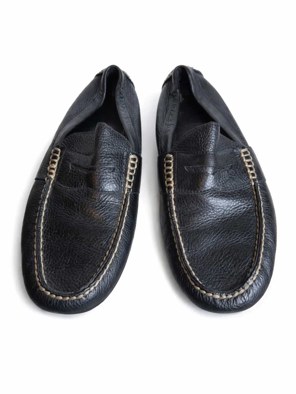 Polo Ralph Lauren Blackmpebbled Leather Driving Mocs 11